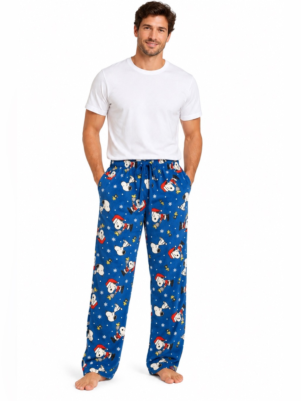 Santa Snoopy Loungewear Pants Large